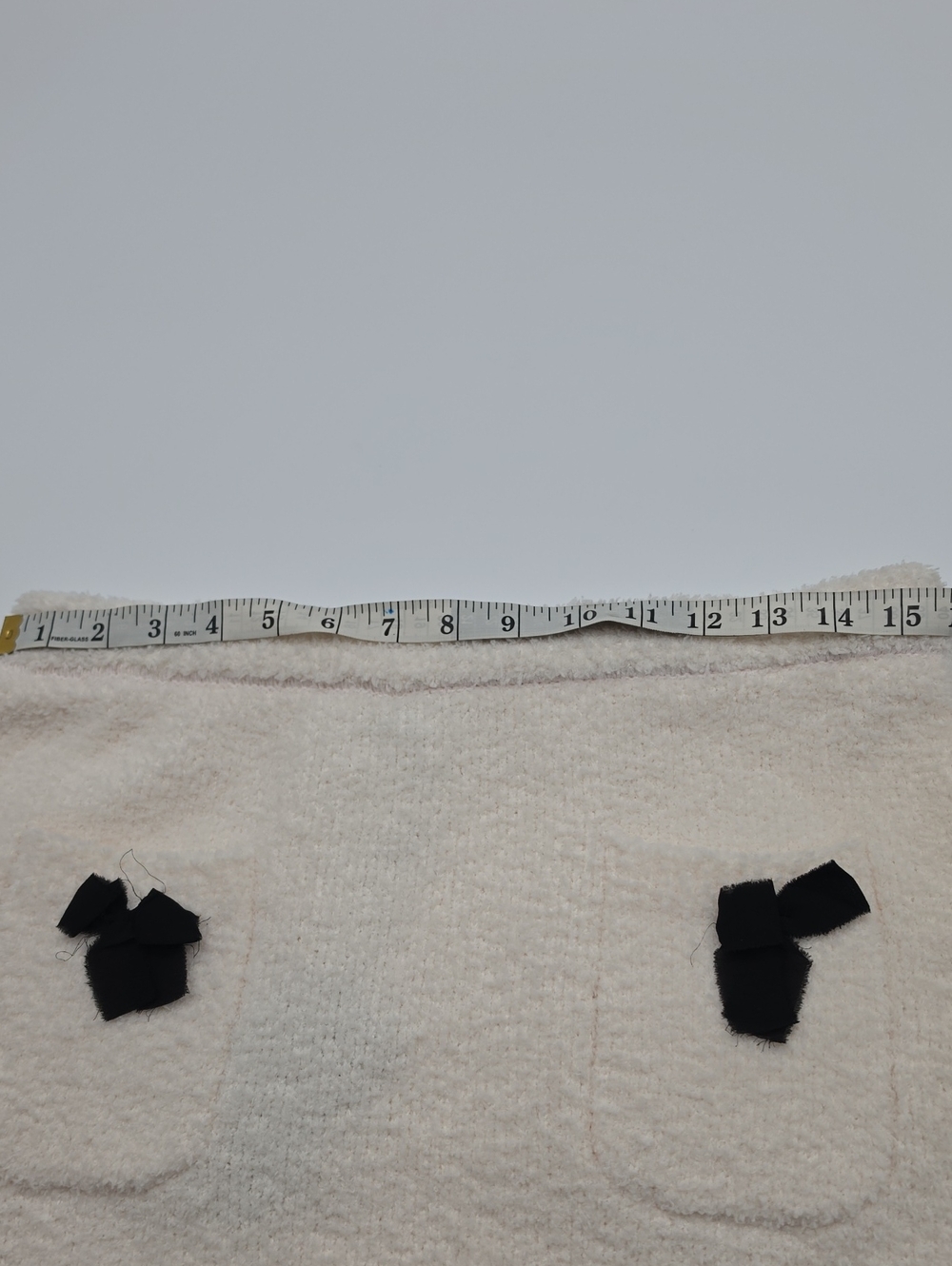 Adrianna Papell Cream Bouclé Mini Skirt with Black Bow Pockets - Picture 6 of 6